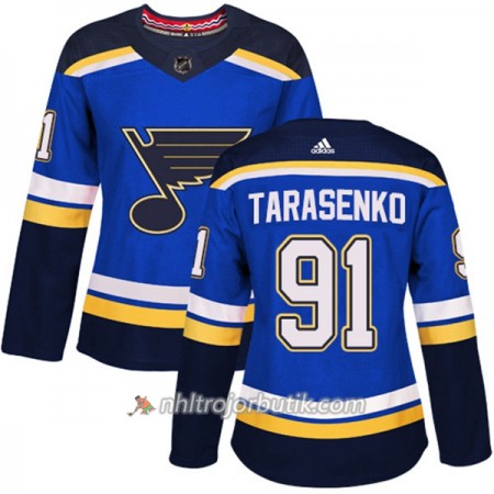 Dame Ishockey St. Louis Blues Tröja Vladimir Tarasenko 91 Adidas 2017-2018 Blå Authentic